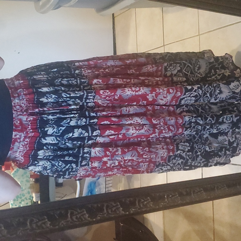 Vintage Bohemian Maxi Skirt